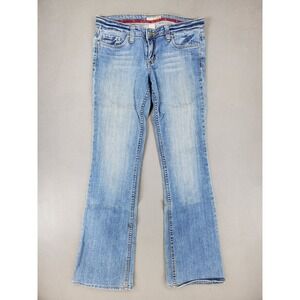 Refuge Bootcut Jeans Womens 9L Blue Light Wash Good Low Rise Stretch GT-2101CR34